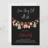 Modern 'Kom op, hou je vast' kerstfeest Kaart (Voorkant)