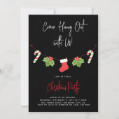 Modern 'Kom op, hou je vast' kerstfeest Kaart (Voorkant)