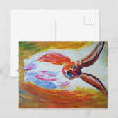 Modern konijn briefkaart (Voorkant / Achterkant)