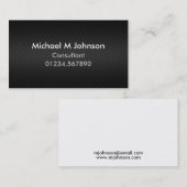 Modern  koolstofvezeleffect visitekaartje (Voorkant / Achterkant)