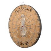 Modern koperen metalen bijenmunt dartbord (Voorkant Rechts)