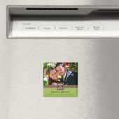 Modern koppel bewaar de datummagneet (Limoen) Magneet (Insitu (Vaatwasser))