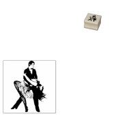 Modern koppel dansen originele kunst rubberstempel (Gestempeld)