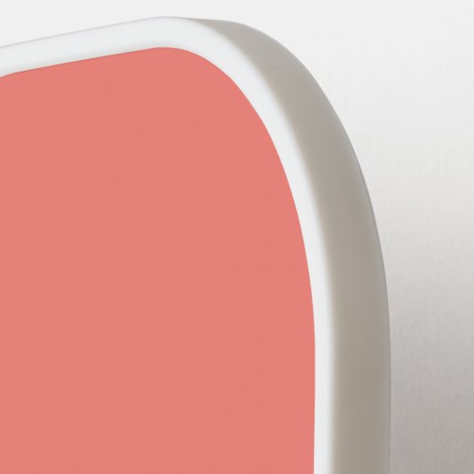 Modern Koraal Bruidsmeisje Bruids Party Monogram Pickleball Paddle (Links Detail)