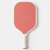 Modern Koraal Bruidsmeisje Bruids Party Monogram Pickleball Paddle (Achterkant)