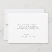 Modern koraal en Blauwgroen grens bedankkaart (Achterkant)