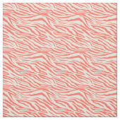 modern koraal ivoor Zebra - patroon Stof (Swatch)