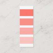 Modern koraalwit interieur decorator verfstaal mini visitekaartje (Achterkant)