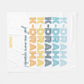 Modern Koreaans drama die de knuppel bekijkt Fleece Deken (Voorkant (Horizontaal))