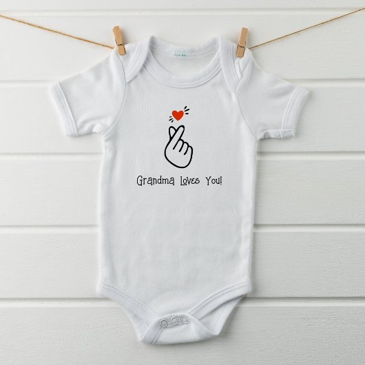 Modern Koreaans liefdesteken symbool Romper
