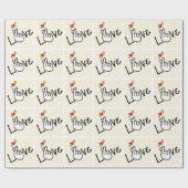 Modern Koreaanse Liefdessymbool Cadeaupapier (Vlak)