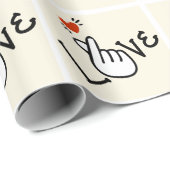 Modern Koreaanse Liefdessymbool Cadeaupapier (Rol Hoek)