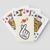 Modern Koreaanse Liefdessymbool Pokerkaarten (Achterkant)