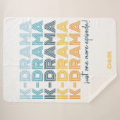 Modern Korean Drama die Blanket Large Sherpa bekij Sherpa Deken (Voorkant (horizontaal))