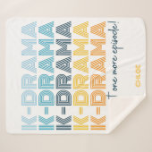 Modern Korean Drama die Blanket Medium Sherpa beki Deken (Voorkant (horizontaal))