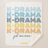 Modern Korean Drama die Blanket Medium Sherpa beki Sherpa Deken (Voorkant)