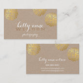 MODERN KRABBLE SPOT schattig goud vet schets kraft Visitekaartje (Voorkant / Achterkant)