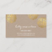 MODERN KRABBLE SPOT schattig goud vet schets kraft Visitekaartje (Achterkant)