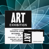 Modern Krachtig, Kunstenaar Tentoonstelling Reclam Flyer