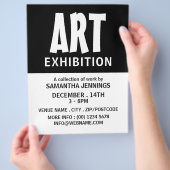 Modern Krachtig, Kunstenaar Tentoonstelling Reclam Flyer (Hand)