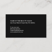 Modern Kraft Black Scissors Hair Stylist Visitekaartje (Achterkant)