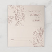 MODERN KRAFT BLUSH PASTEL LINE DRAADSTROOM PLAATSKAARTJE (Buitenkant ongevouwen)