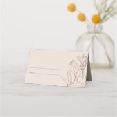 MODERN KRAFT BLUSH PASTEL LINE DRAADSTROOM PLAATSKAARTJE (Voorkant)