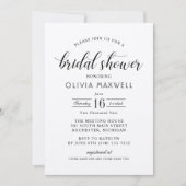 Modern Kraft en Zwart Bruiloft Vrijgezellenfeest Kaart (Voorkant)