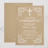 Modern Kraft First Kaart (Voorkant / Achterkant)