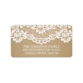 Modern Kraft &  Kant Retouradres Etiket (Voorkant)