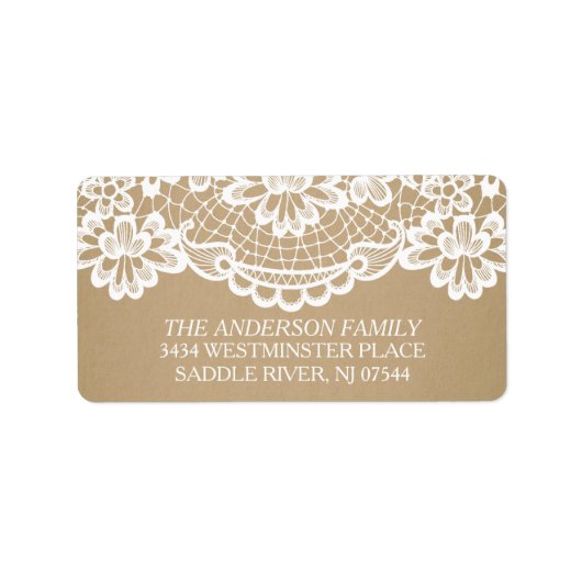 Modern Kraft &  Kant Retouradres Etiket (Voorkant)