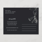 MODERN KRAFT LINE DRAAIENDE FLORAAL BEWAREN DE DAT AANKONDIGINGSKAART (Achterkant)