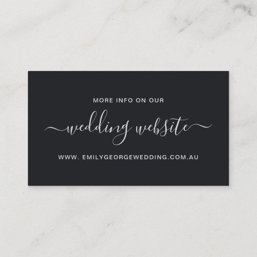 MODERN KRAFT LINE DRAWING FLORAL WEDDING WEBSITE VISITEKAARTJE (Achterkant)