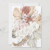 Modern Kraft Pampas Grass Floral Tropical Oerwoud Kaart (Achterkant)