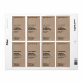 Modern Kraft Paper Style Soap Packaging Label (Full Sheet)