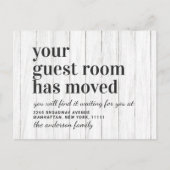 Modern Kraft-papier Nieuw adres Bewegende aankondi Briefkaart (Voorkant)