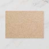 Modern Kraft-papier Nieuw adres Bewegende aankondi Informatiekaartje (Achterkant)