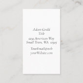 Modern Kraft Tan Waterverf Gradient Visitekaartje (Achterkant)