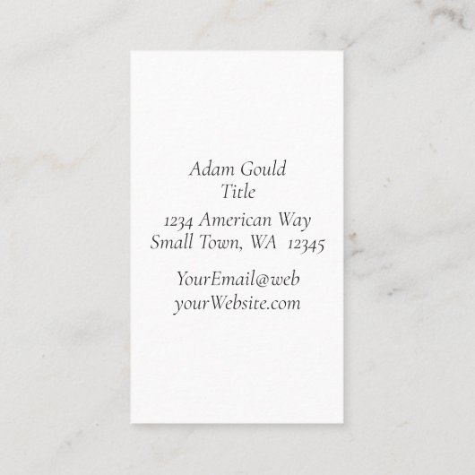 Modern Kraft Tan Waterverf Gradient Visitekaartje (Achterkant)