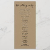 Modern Kraft we trekken uit Programmakaart (Achterkant)