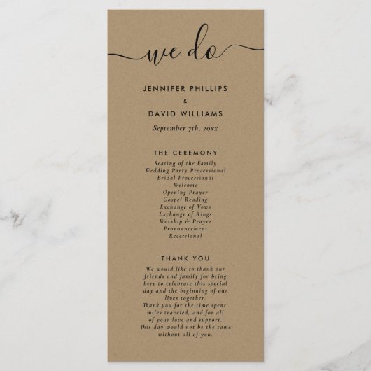 Modern Kraft we trekken uit Programmakaart (Voorkant)