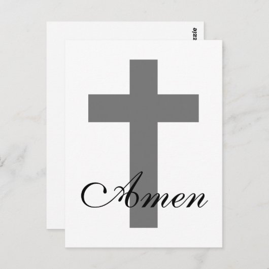 modern KROSS + AMEN | Briefkaart (Voorkant / Achterkant)
