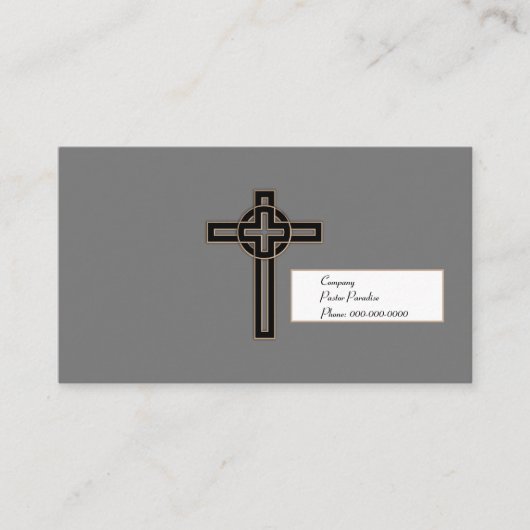 Modern kruis visitekaartje (Voorkant)