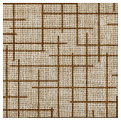 Modern kruisraster jute textuurpatroon stof (Close Up)