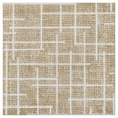 Modern kruisraster jute textuurpatroon stof (Close Up)