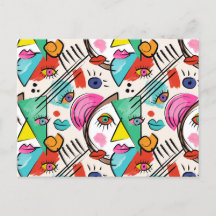 Modern kubisme Abstracte kunst Vrouw gezichten