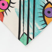 Modern kubisme Abstracte kunst Vrouw gezichten Fleece Deken (Hoek)