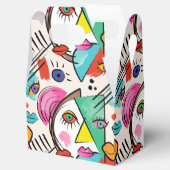 Modern kubisme Abstracte kunst Vrouw gezichten kun Bedankdoosjes (Geopend)