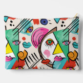 Modern kubisme Abstracte kunst Vrouw gezichten kun Etui (Achterkant)