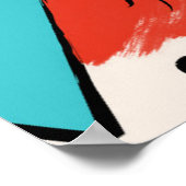 Modern kubisme Abstracte kunst Vrouw gezichten kun Poster (Hoek)